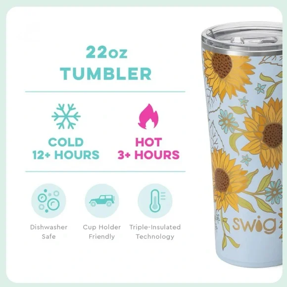 (NWT) Swig Life Sunkissed 22oz Tumbler 🌻 - Picture 1 of 9